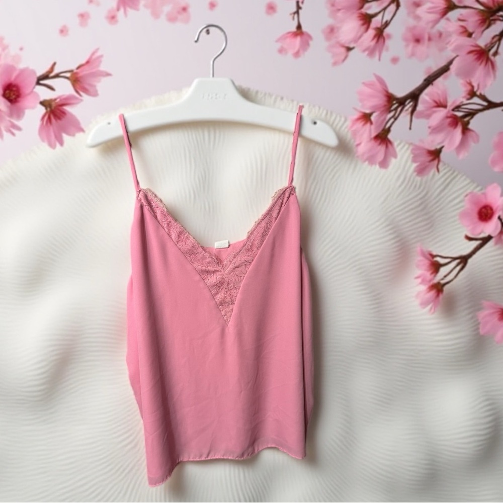 Melrose and Market Pink Blush Lace Cami 3X